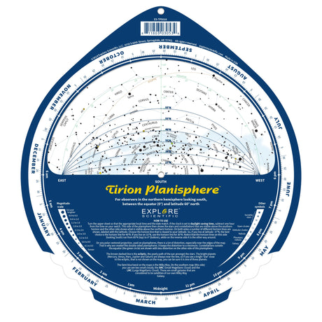 Tirion Double-Sided Multi-Latitude Planisphere