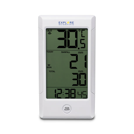 Explore Scientific Wireless Rain Guage with Outdoor Temperature - RGT1001