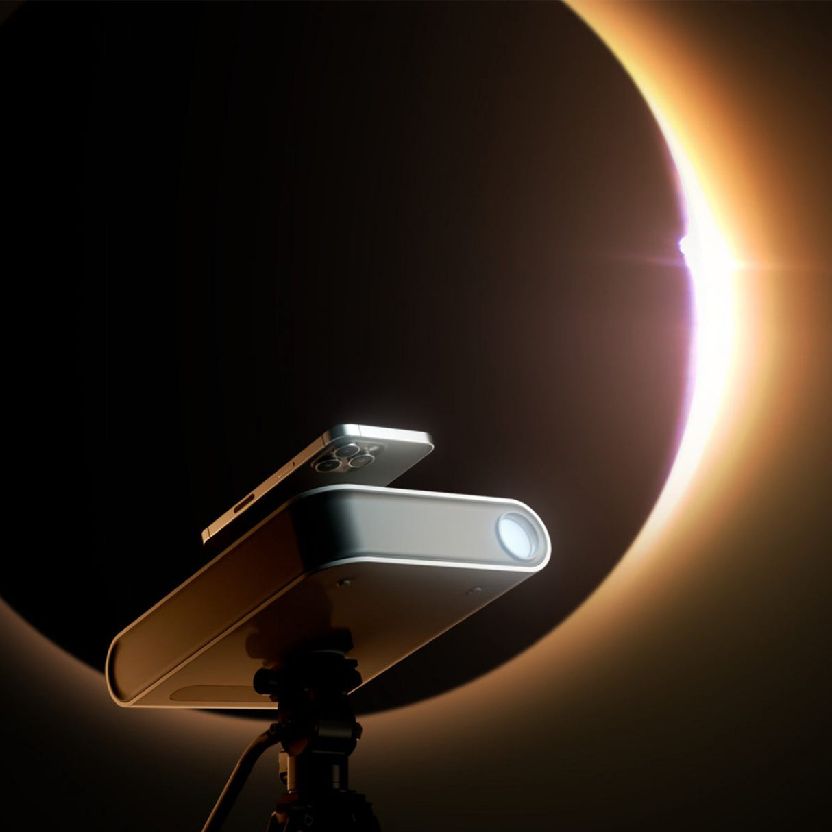 Vaonis Hestia Smartphone-Based Telescope with Full-Size Tripod and Solar Filter