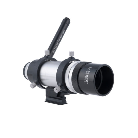 Explore Scientific 8x50 Straight Through Illuminated Viewfinder with Bracket and NEW long battery life Illuminator II