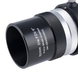 Explore Scientific 8x50 Straight Through Illuminated Viewfinder with Bracket and NEW long battery life Illuminator II