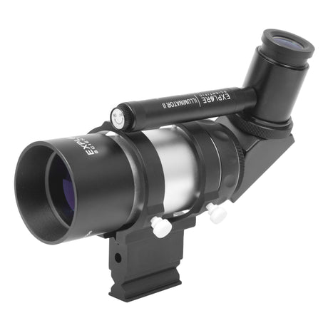 Explore Scientific 8x50 Illuminated Right Angle Polar Finder Scope with NEW long battery life Illuminator II