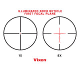 Illuminated BDC8 Reticle - First Focal Plane