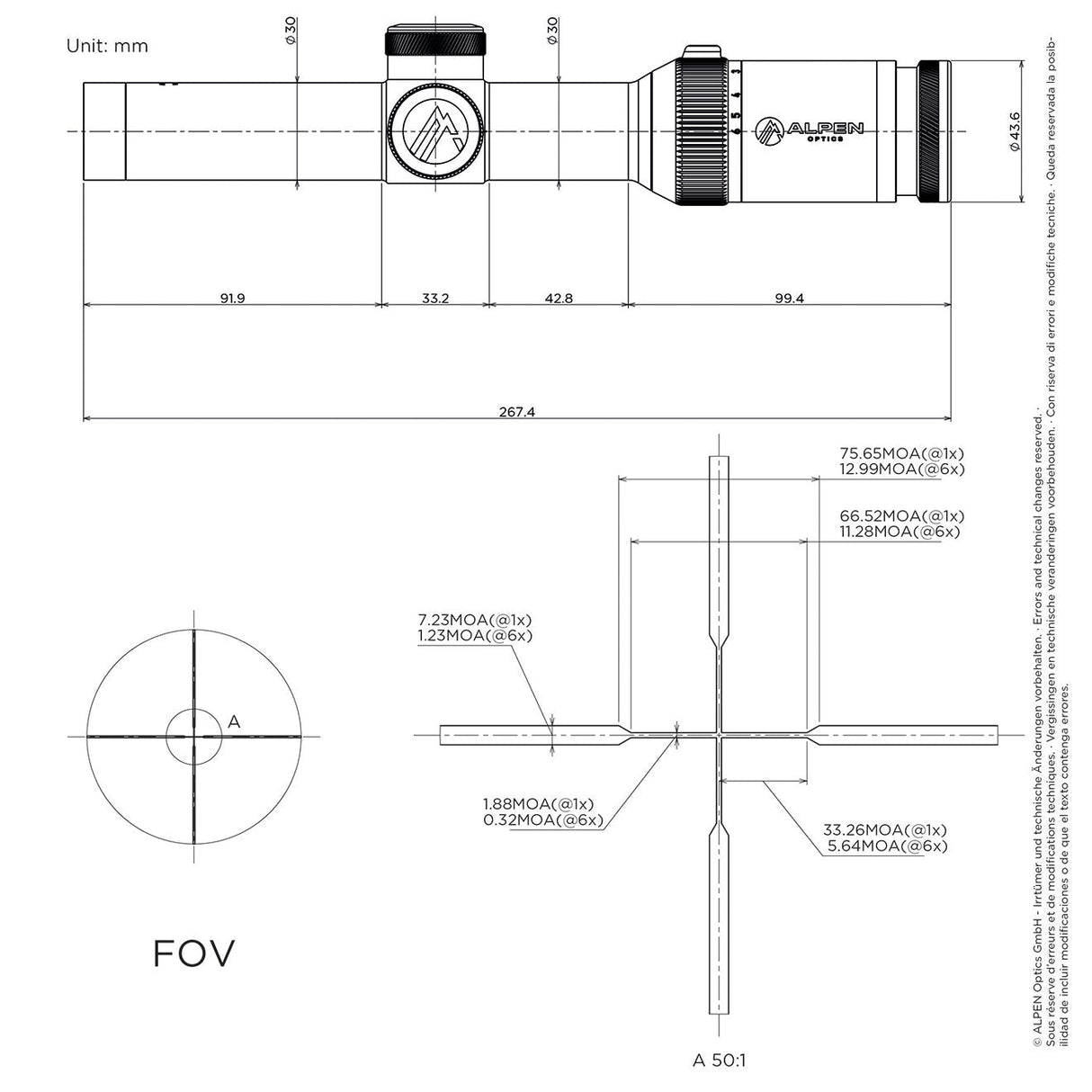 XP 1-6x24 Duplex Riflescope with SmartDot