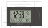 Explore Scientific Projection Radio Controlled Clock with Weather Forecast Display and Outdoor Sensor