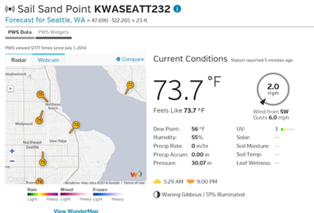 Explore Scientific 5-in-1 WiFi Professional Weather Station with Weather Underground - WSX1001